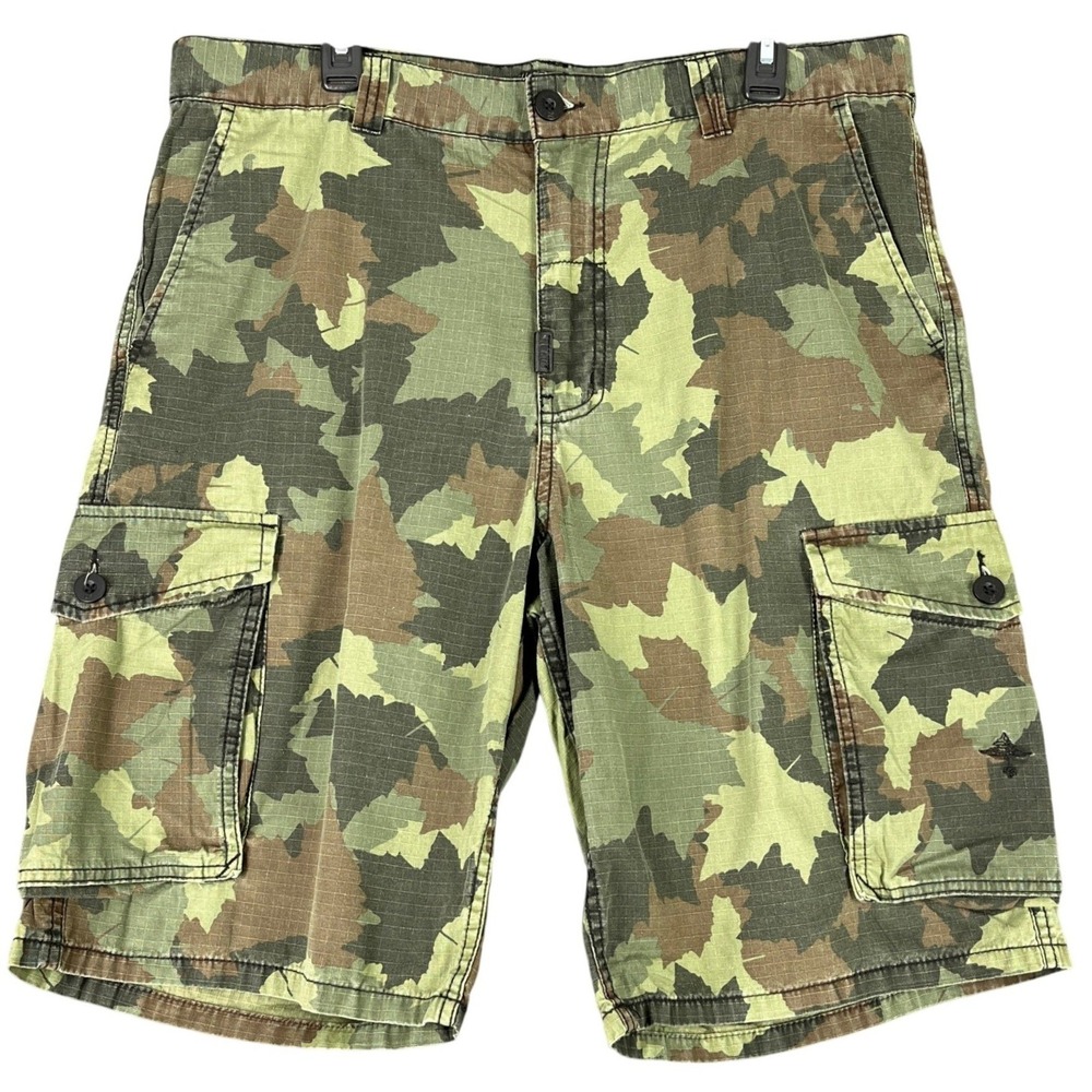 LRG Cargo Shorts Mens 36 Streetwear Gorpcore Skate Utility Y2K Camo Ripstop